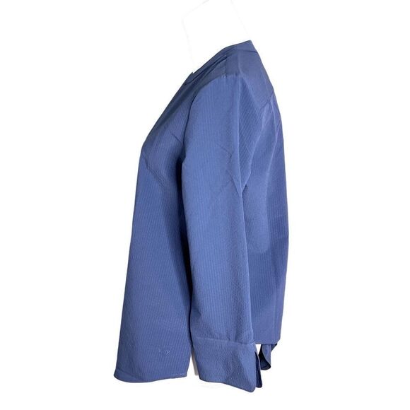 Vineyard Vines Performance Textured Tunic Top Blue XS Boho Chic Bohemian Blouse - Picture 2 of 10